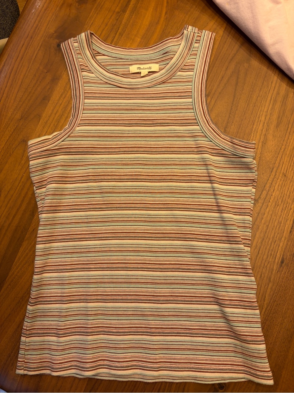 Madewell Brightside Tank in Wasson Stripe - size small